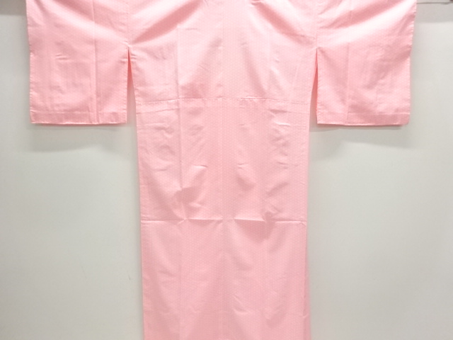 未使用品　麻の葉模様織出し単衣長襦袢